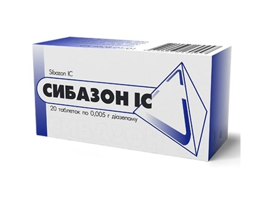 Сибазон IC таблетки по 0.01 г №20 (10х2)